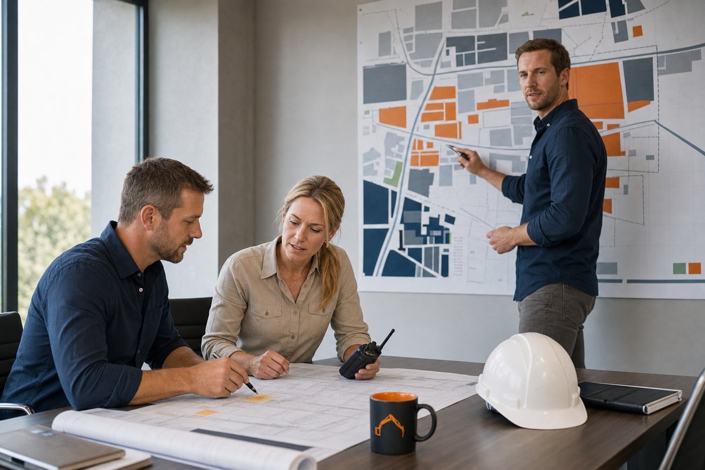 Contractor negotiating with HOA board members